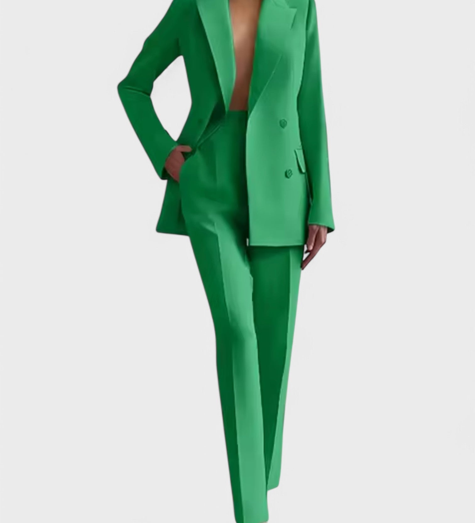 Olívia - Blazer- ja housuyhdistelmä