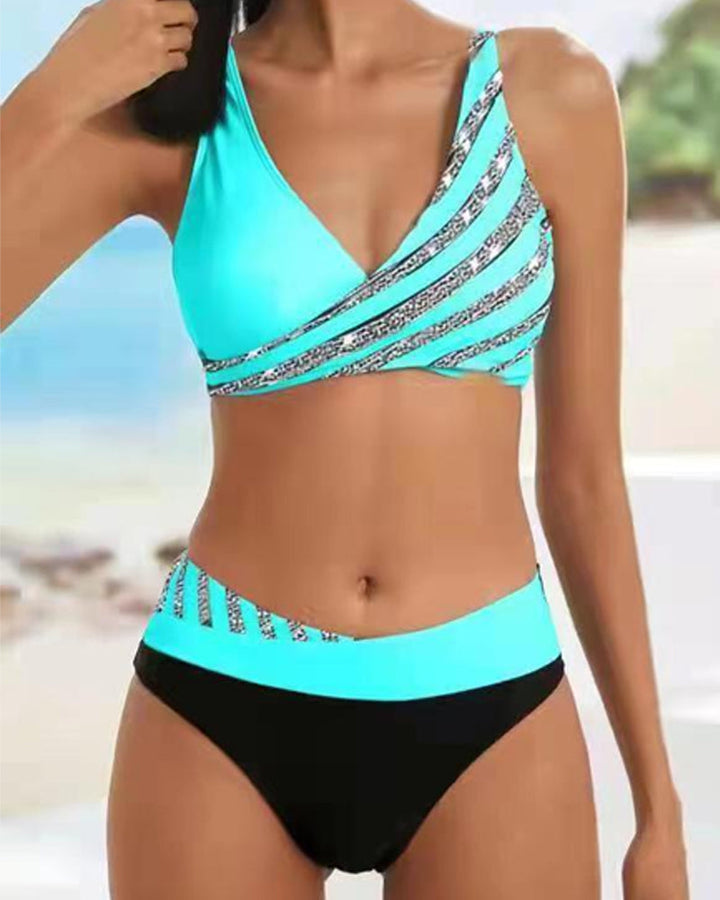 Sofia - Kuviollinen Bikini Lämpimissä Väreissä