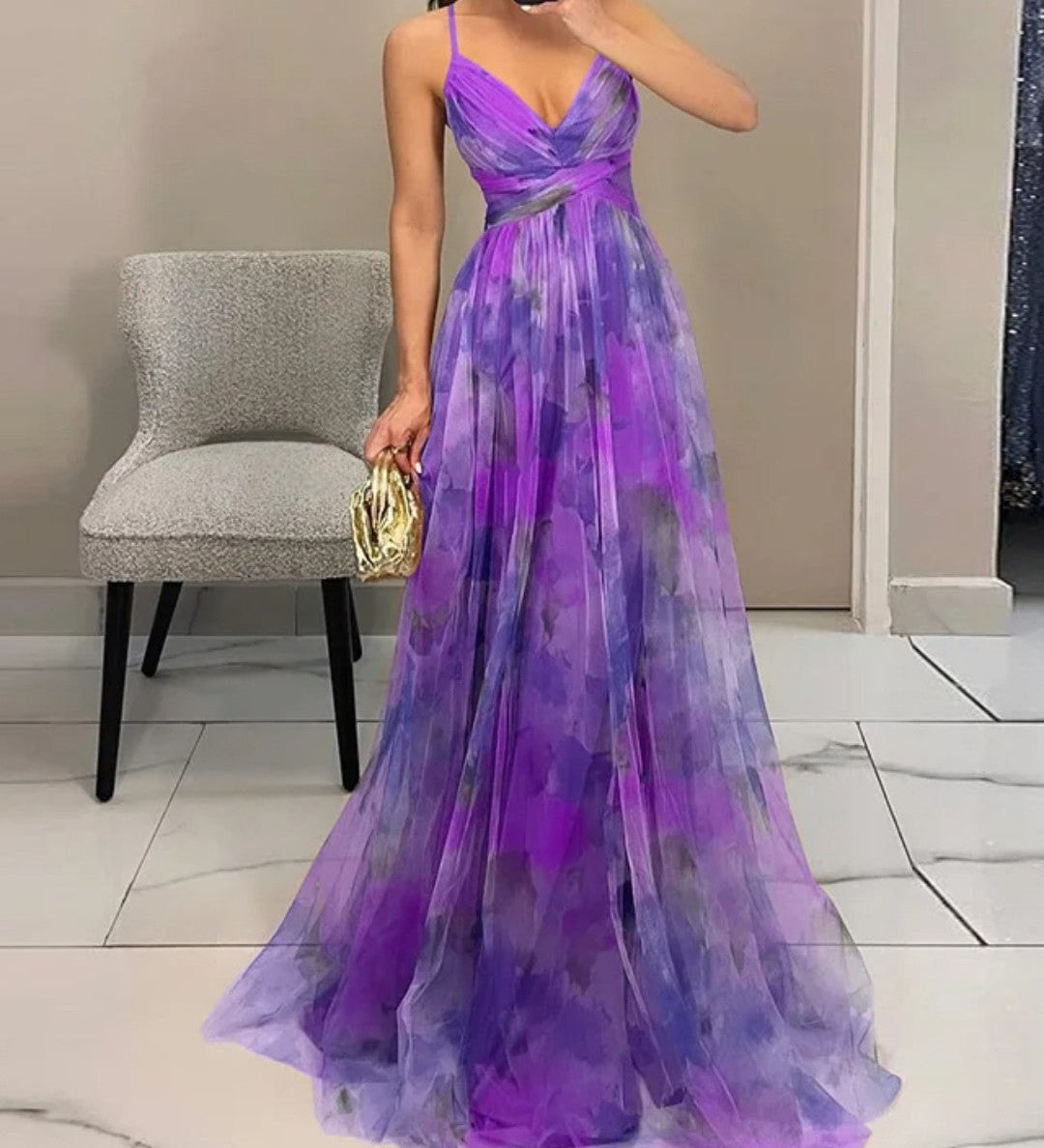 Giselle | Kukallinen maxi-mekko