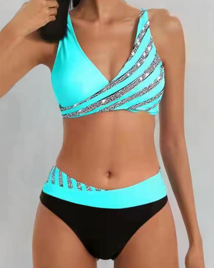 Sofia - Kuviollinen Bikini Lämpimissä Väreissä