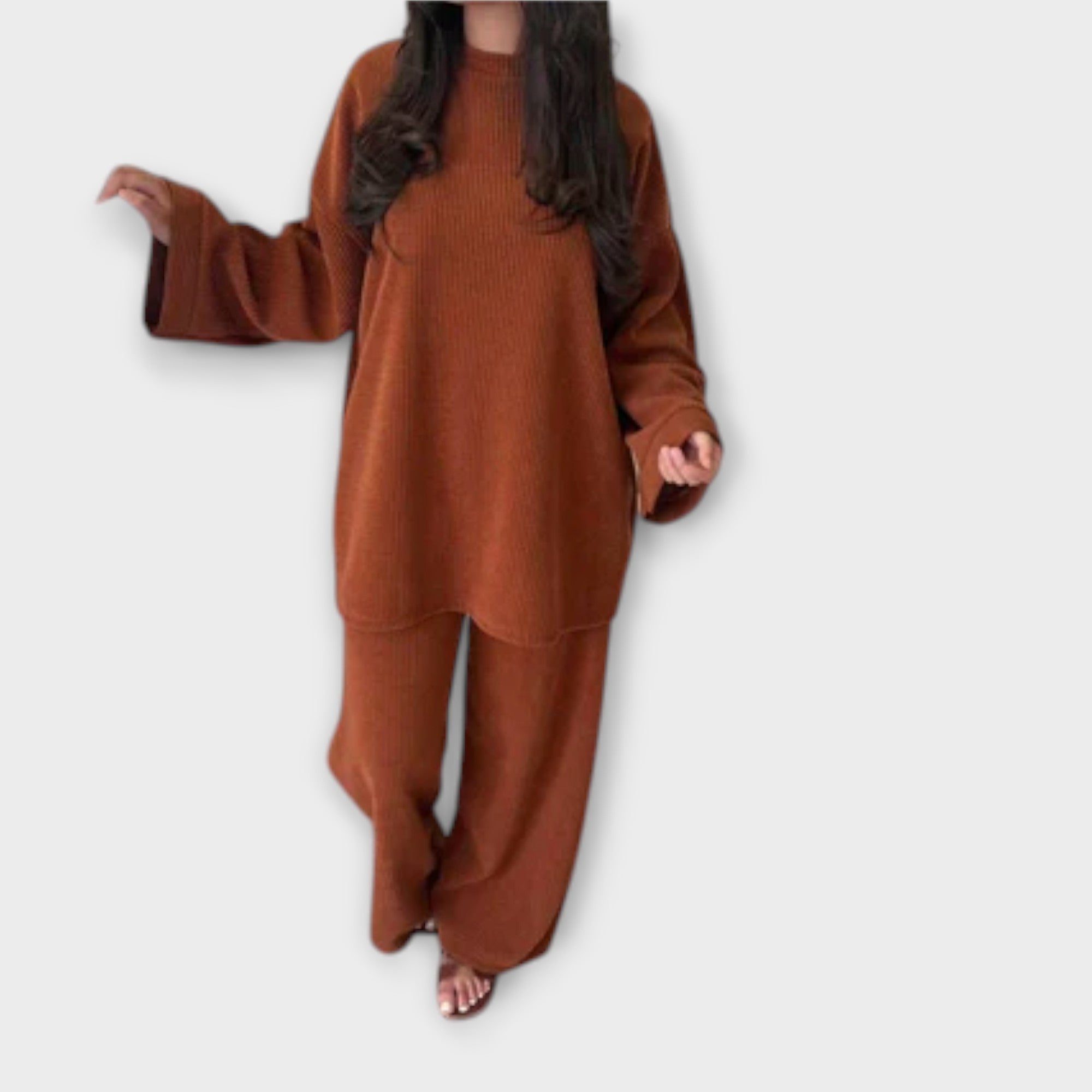 Ingrid - Plus-koon ribbattu setti