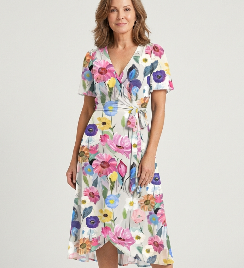 Chloé | Midi Mekko Abstraktilla Kuviolla