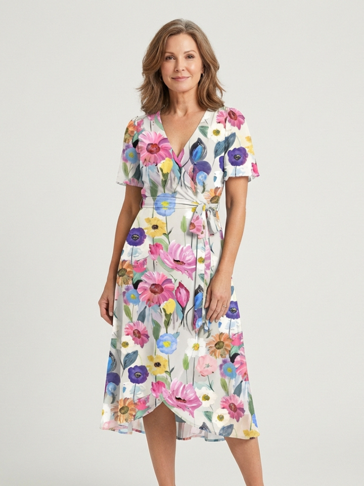 Chloé | Midi Mekko Abstraktilla Kuviolla
